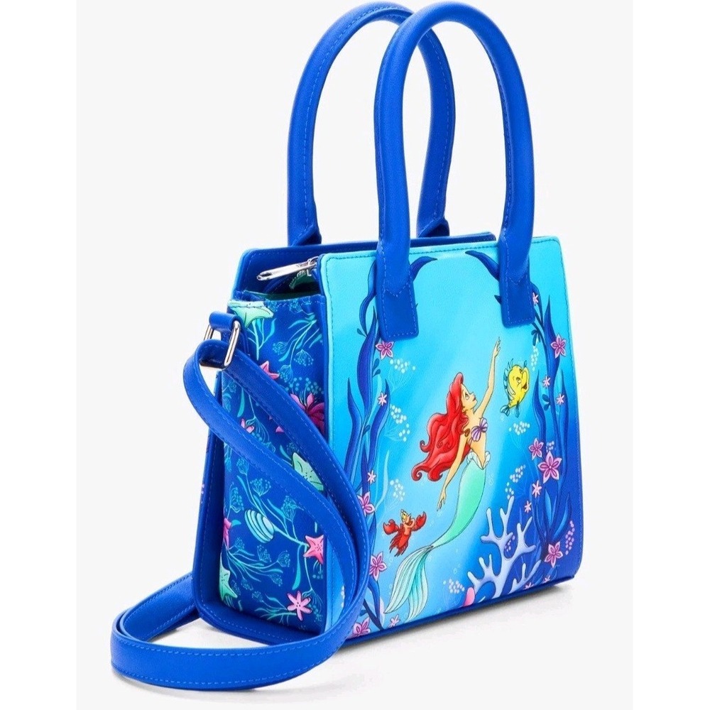 NWT Loungefly The Little Mermaid Under The Sea Trio Mini Satchel And Wallet SET! - Picture 2 of 9